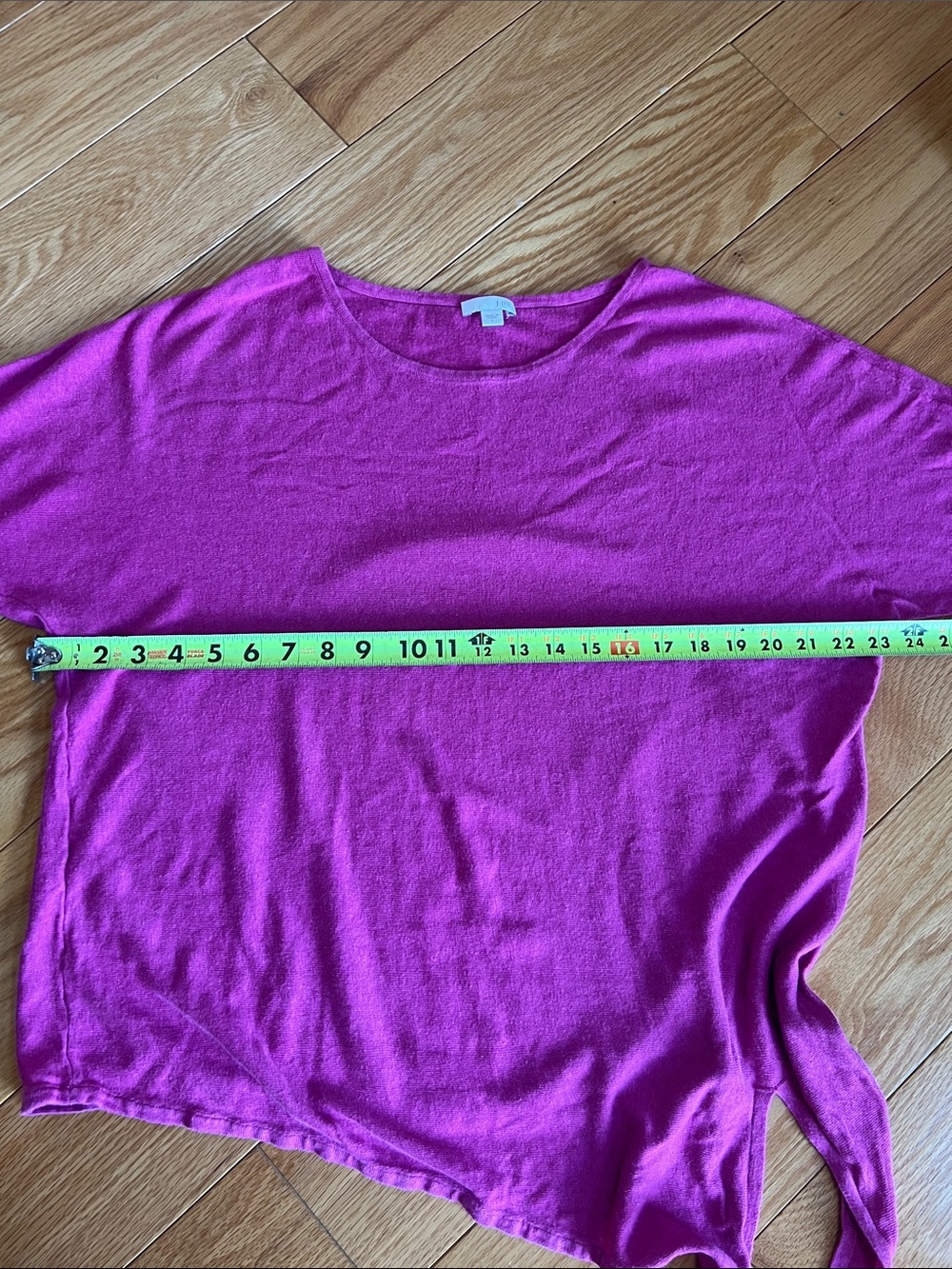 J. Jill linen Magenta Tie-Hem Tunic - Picture 5 of 6